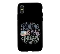 Custodia per iPhone X/XS La lettura degli amanti dei libri di Natale è la mia terapia Natale