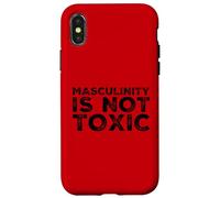 Custodia per iPhone X/XS La mascolinità non è un allenamento umoristico maschile alfa politico tossico