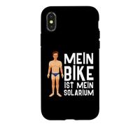 Custodia per iPhone X/XS La mia bici è il mio solarium Radfahrer Mountainbiker