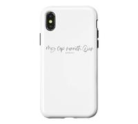 Custodia per iPhone X/XS La mia coppa trabocca, beato e grato che Dio ami Gesù salvi