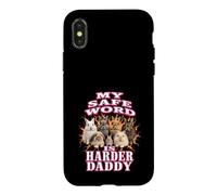 Custodia per iPhone X/XS La mia parola sicura è più difficile papà divertente Bootleg