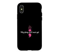 Custodia per iPhone X/XS La mia storia non è ancora finita Forza del punto e virgola Salute mentale