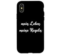 Custodia per iPhone X/XS la mia vita - le mie regole