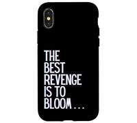 Custodia per iPhone X/XS La migliore vendetta è fiorire vincere prosperare crescere imparare e vivere