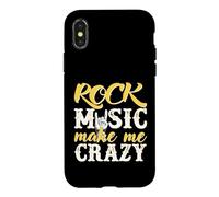 Custodia per iPhone X/XS La musica rock mi fa impazzire Rock And Roll Hand