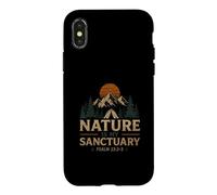 Custodia per iPhone X/XS La natura è il mio santuario Salmo 23 2 3 Camping