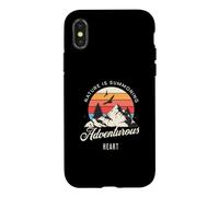 Custodia per iPhone X/XS La natura sta evocando un cuore avventuroso