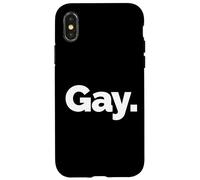Custodia per iPhone X/XS La parola gay