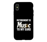 Custodia per iPhone X/XS La pensione è musica per le mie orecchie