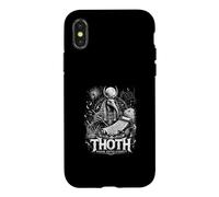Custodia per iPhone X/XS La saggezza Thoth egiziana scrive l'eternità occulta