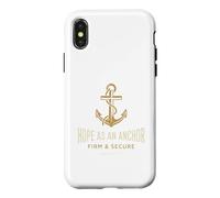 Custodia per iPhone X/XS La speranza cristiana come ancora salda e sicura Ebrei 6:19