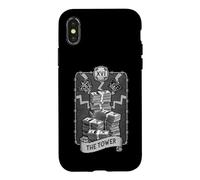 Custodia per iPhone X/XS La Torre Tarocchi Carta Dollaro Soldi Astrologia Oscura