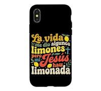 Custodia per iPhone X/XS La Vida Me Dio Limones Pero Jesus Hizo Limonada Christian