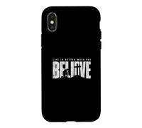 Custodia per iPhone X/XS La vita è migliore quando credi alla fede ispiratrice