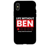 Custodia per iPhone X/XS La vita senza Ben noioso non consiglierebbe una recensione divertente