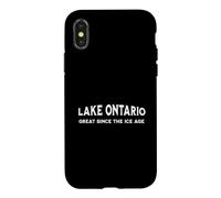 Custodia per iPhone X/XS Lago Ontario Grande Dall"era glaciale Canada Pride