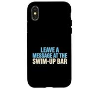 Custodia per iPhone X/XS Lascia Un Messaggio Al Swim Up Bar Tropical Resort Tourist