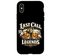 Custodia per iPhone X/XS Last Call Legends - Divertente squadra di bar