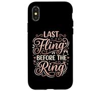 Custodia per iPhone X/XS Last Fling Before The Ring Bride, addio al nubilato