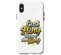 Custodia per iPhone X/XS Last Fling Before The Ring Bride, addio al nubilato