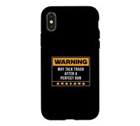 Custodia per iPhone X/XS L'avviso può parlare male dopo una corsa perfetta Cool Rummy Player
