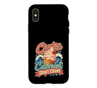 Custodia per iPhone X/XS Le calorie della crociera non contano buffet divertente