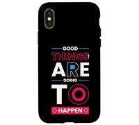 Custodia per iPhone X/XS Le cose buone stanno per accadere - Minimalista positivo