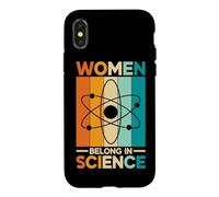Custodia per iPhone X/XS Le donne appartengono alla scienza Scienziato STEM Fisica Chimica