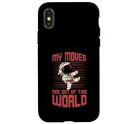 Custodia per iPhone X/XS Le mie mosse sono fuori dal mondo Karate Astronauta