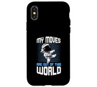 Custodia per iPhone X/XS Le mie mosse sono fuori dal mondo Karate Astronauta