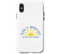 Custodia per iPhone X/XS Le misericordie di Dio sono nuove ogni mattina incoraggiamento ispiratore