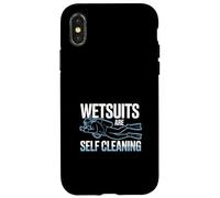 Custodia per iPhone X/XS Le mute sono autopulenti divertenti immersioni subacquee