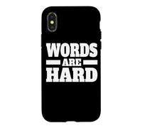 Custodia per iPhone X/XS LE PAROLE SONO DURE