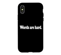 Custodia per iPhone X/XS LE PAROLE SONO DURE