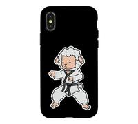 Custodia per iPhone X/XS Le pecore fanno Karate