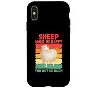 Custodia per iPhone X/XS Le pecore mi rendono felice non così tanto