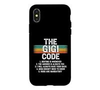 Custodia per iPhone X/XS Le regole divertenti del codice Gigi per nipoti e Nana Love