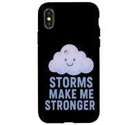 Custodia per iPhone X/XS Le tempeste mi rendono più forte