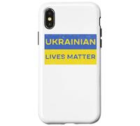 Custodia per iPhone X/XS Le vite ucraine contano gratis Ucraina Libertà Pace Solidarietà