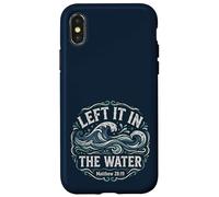 Custodia per iPhone X/XS Left in the Water Matthew 28:19 Christian Baptism