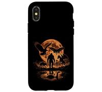 Custodia per iPhone X/XS Leggende misteriose sotto le creature della notte della luna piena
