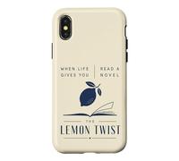 Custodia per iPhone X/XS Leggi un romanzo The Lemon Twist Book Lover Reader