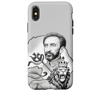 Custodia per iPhone X/XS Leone etiope Giuda imperatore Haile Selassie Rasta