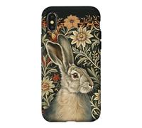 Custodia per iPhone X/XS Lepre vittoriana William Morris Floral Art