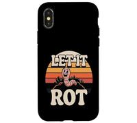 Custodia per iPhone X/XS Let It Rot Divertente Compostaggio Worm Gardening