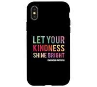 Custodia per iPhone X/XS Let Your Kindness Shine Bright - Teacher Kindness Matters