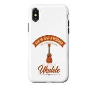 Custodia per iPhone X/XS L'età è solo un numero per un uomo che ama suonare l'ukulele