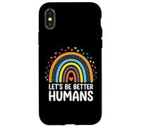 Custodia per iPhone X/XS Let's Be Better Humans Giustizia Sociale
