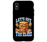 Custodia per iPhone X/XS Let's Hit The Club Sandwich Pun Bootleg Meme Papà Scherzo