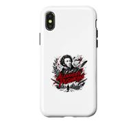 Custodia per iPhone X/XS Letteratura russa Alexander Pushkin Poeta